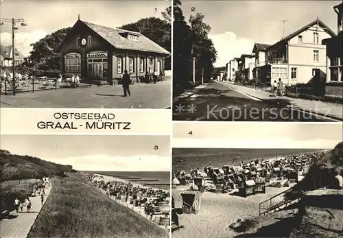 Graal-Mueritz Ostseebad Milchbar Seestern Rosa Luxemburg Str Strandpartien / Seeheilbad Graal-Mueritz /Bad Doberan LKR