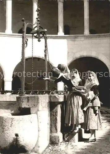 Mallorca Brunnen Tracht  Kat. Spanien