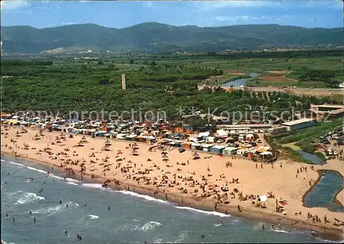 Castelldefels Fliegeraufnahme Camping Tres Estrellas  Kat. Costa Brava