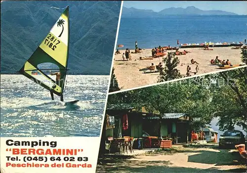 Peschiera Camping Bergamini Segelboot Kat. Lago di Garda Italien