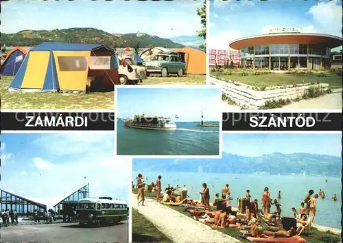 Zamardi Szantod Zeltplatz Autobus Faehrschiff Kat. Zamardi Balaton Plattensee