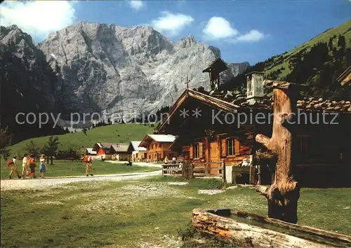 Eng Karwendel Eng Almen am Grossen Ahornboden Wandern Karwendelgebirge Kat. Schwaz