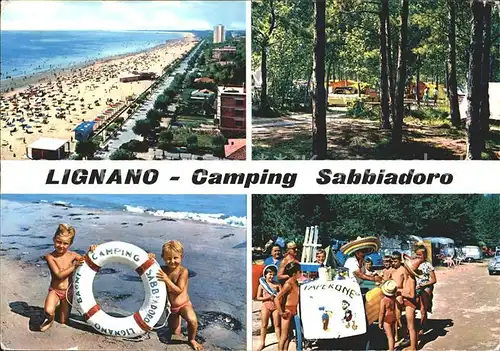 Lignano Sabbiadoro Camping Kinder am Strand Kat. Lignano