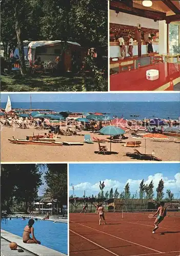 Porto Santa Margherita Camping Villaggio S Francesco Schwimmbad Tennis Strand Kat. Caorle Venezia