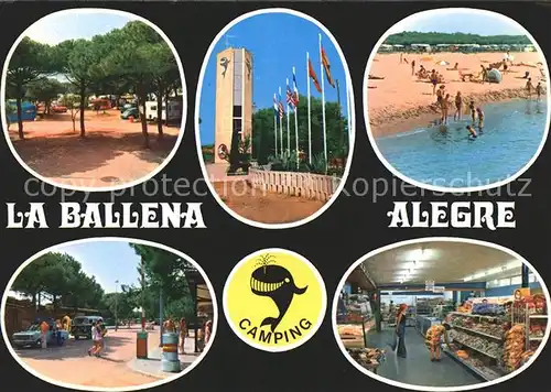 Sant Pere Pescador Camping La Ballena Alegre Strand Einkaufsmarkt Kat. Costa Brava Spanien