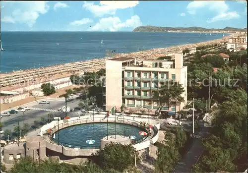 Riccione Veduta panoramica Spiaggia Hotel Swimming Pool Kat. Italien
