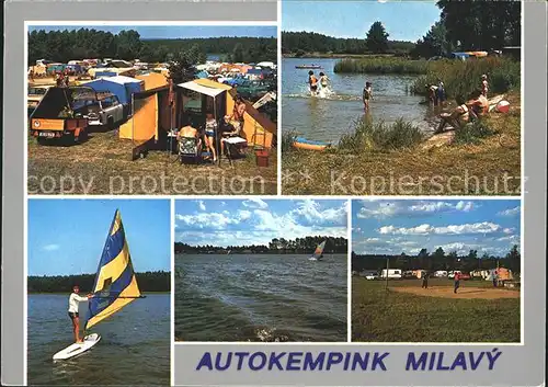 Sedlice Breznice Okres Pibram Autokempink Milavy Windsurfen Kat. Tschechische Republik