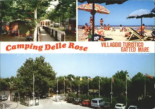 Gatteo A Mare Camping Delle Rose Strand Kat. Italien
