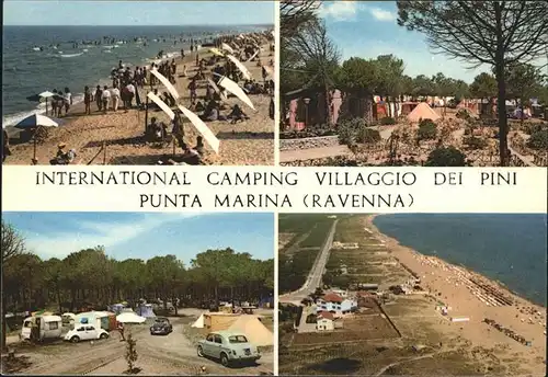 Punta Marina Terme International Camping Villaggio dei Pini Spiaggia veduta aerea Kat. Ravenna