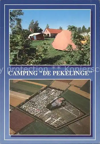 Oostkapelle Camping De Pekelinge Fliegeraufnahme Kat. Niederlande