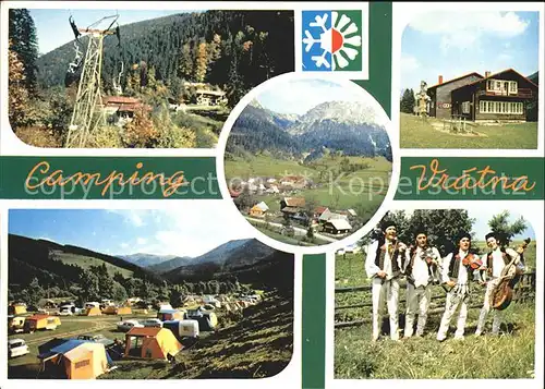 Terchova Camping Vratna Kleine Fatra Sessellift Panorama Musikanten Kat. Zilina