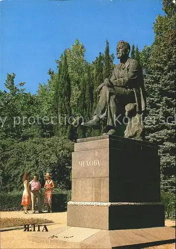Jalta Ukraine Tschechow Denkmal von GI Motowilow / Ukraine /