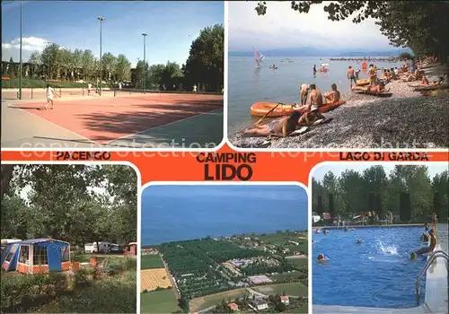 Pacengo Camping Lido Strand Tennis Swimming Pool
