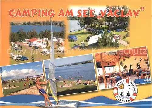 Podhrad Cheb Camping am See Vaclav Strand Restaurant Windsurfen