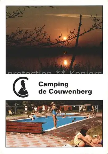 Netersel Camping de Couwenberg Abendstimmung Swimming Pool