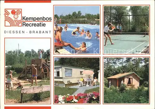 Diessen Noord Brabant Kempenbos Recreatie Swimming Pool Kinderspielplatz Tennis