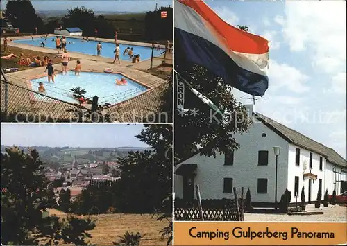 Gulpen Limburg Camping Gulperberg Swimming Pool Panorama Flagge Kat. Gulpen