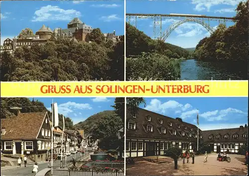 Unterburg Solingen Burg Muengstener Bruecke Strassenpartie Kat. Solingen