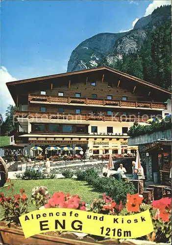 Eng Karwendel Alpencafe Kiosk Grosser Ahornboden Kat. Schwaz