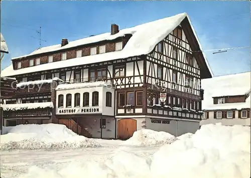 Rodt Lossburg Gasthof Pension Hirsch Fachwerkhaus Kat. Lossburg