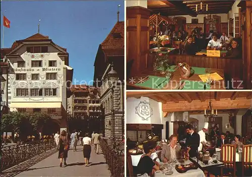 Luzern LU Zunfthaus zu Pfistern Restaurant am Rathausquai Kat. Luzern