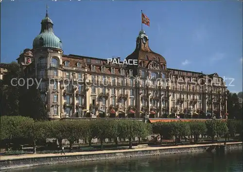 Luzern LU Palace Hotel Schweizer Flagge Kat. Luzern