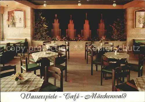 Sambachshof Wasserspiele Cafe Hassberg Maerchenwald Kat. Bad Koenigshofen i. Grabf.