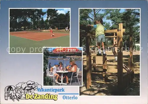 Otterlo Gelderland Vakantiepark DeZanding Tennis Spielplatz Kat. Otterlo