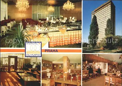 Praha Prahy Prague Interhotel Olympik Buffet Gastraum Bar Kat. Praha