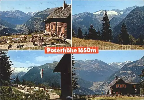 Badgastein Alpenhaus Poserhoehe Terrasse Panorama Kat. Bad Gastein