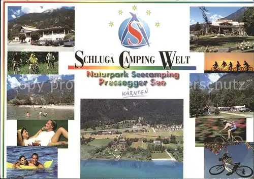 Hermagor Kaernten Schluga Camping Welt Naturpark Seecamping Presseger See Kat. Hermagor Pressegger See