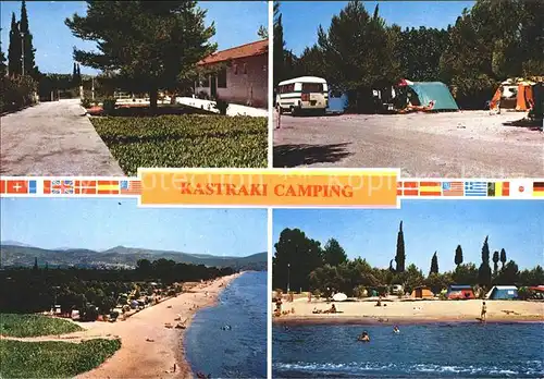 Nauplia Nauplion Kastraki Camping Strandpartien Panorama Kat. Nafplio