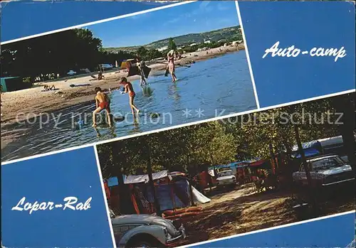Rab Kroatien Auto Camp Strandpartie Kat. Hrvatska