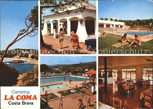 Gerona Camping La Coma Costa Brava Swimmingpool Restaurant Gastraum Kat. Costa Brava Spanien