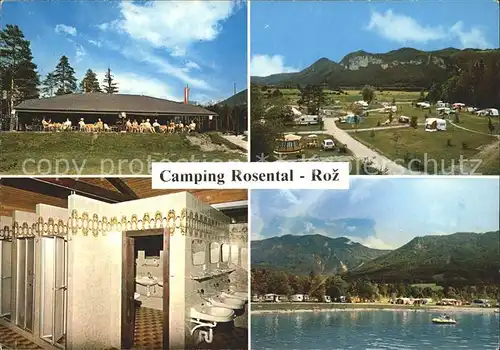 Gotschuchen Camping Rosental Roz Restaurant Teilansicht Waschraum Seepartie Kat. Wolfsberg