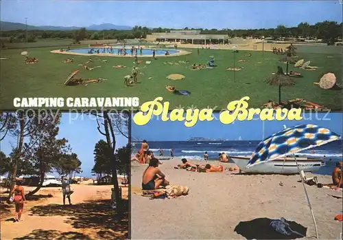 Pals Camping Caravaning Playa Brava Strandpartie Swimmingpool Kat. Costa Brava