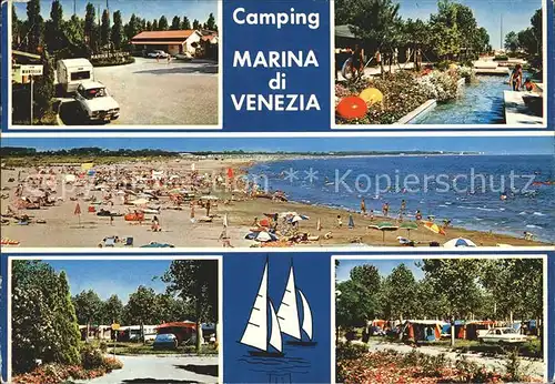 Punta Sabbioni Camping Marina di Venezia Swimmingpool Strandpartie Kat. Venezia Venedig