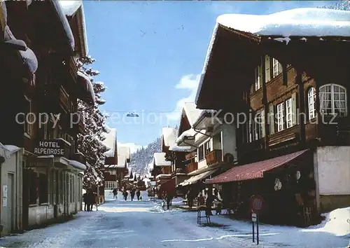 Adelboden Dorfstrasse Hotel Alpenrose Kat. Adelboden