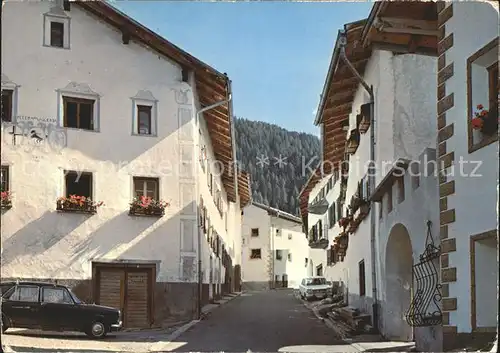 Sta Maria Muensterthal Malerische Dorfpartie Umbrailstrasse Kat. Sta Maria Muestair