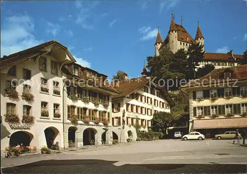 Thun BE Rathausplatz Schloss  Kat. Thun