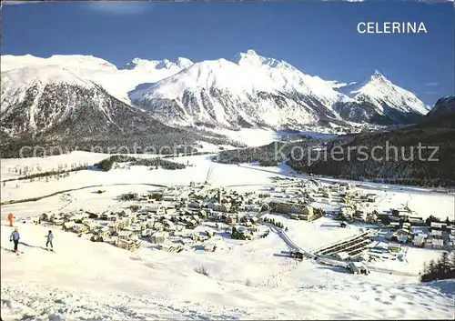 Celerina Schlarigna Ski Ortsansicht Kat. Celerina
