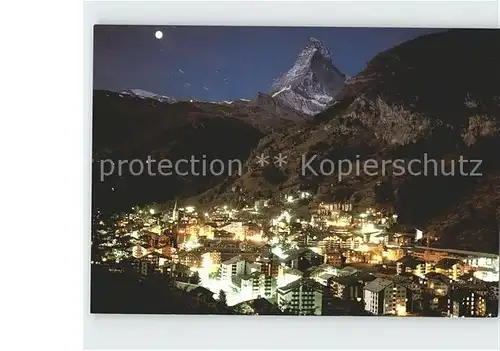 Zermatt VS Nachtaufnahme Kat. Zermatt