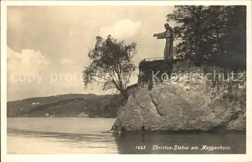 Vierwaldstaettersee SZ Christus Statue am Meggenhorn Kat. Brunnen