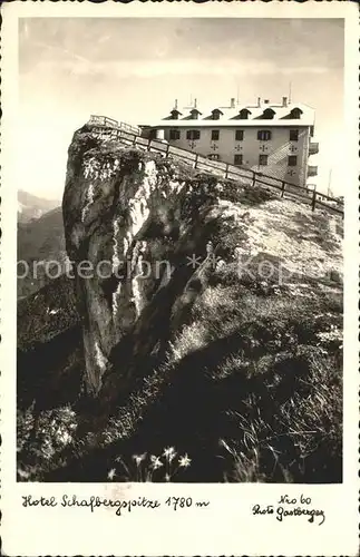 Schafberg Salzkammergut Hotel Schafbergspitze Kat. St Wolfgang am Wolfgangsee