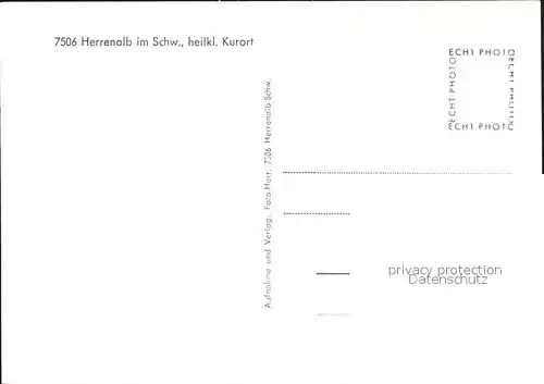 Herrenalb Loeffenau Schwarzwald Ortsansicht Kat. March