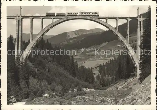 Arosa GR Eisenbahn Viadukt Langwies Kat. Arosa