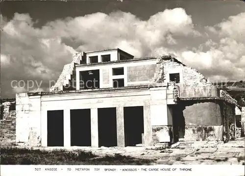 Knossos Cnosse Kreta The Carge House of Throne Kat. Griechenland