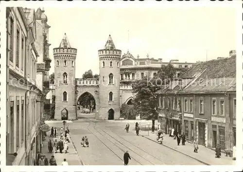 Potsdam Friedrich Ebert Str mit Neuener Tor Kat. Potsdam