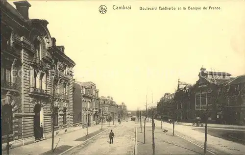 Cambrai Boulevard Faidherbe Banque de France Kat. Cambrai