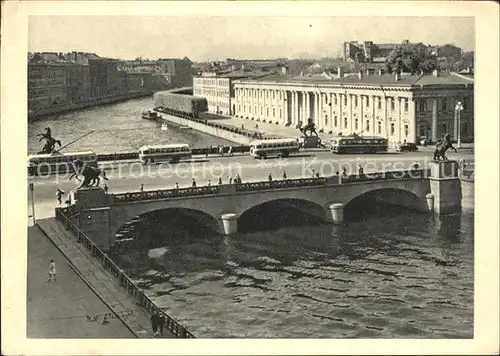 Leningrad St Petersburg Arnichkov Bruecke Kat. Russische Foederation